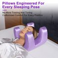 thumbnail image 5 of Almohada facial antiarrugas, almohada de espuma viscoelástica, almohadas para dormir, almohada suave antiarrugas y antienvejecimiento para la columna cervical., 5 of 5