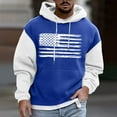 thumbnail image 4 of Caqnni Sweatshirt Mens Crewneck Creative Round Neck Casual Long Shirts Top Blouse Hoodies Pullover (XXL,Blue), 4 of 4