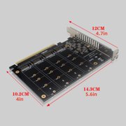 CSYANXING High Speed NVMe SSD Adapter Card With 4 Disk Soft RAID And PCIE 3 0 4 0 Support For Data Centers