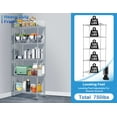 thumbnail image 4 of CL.HPAHKL Storage Shelves for Storage, Adjustable 5 Tier Metal Shelving Unit, Wire Shelving Unit 750lbs Capacity Storage Racks and Shelving Storage Shelf for Kitchen Garage Pantry, 24"L x 14"W x60"H, 4 of 7