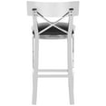 thumbnail image 6 of Safavieh Zoey 35''H Glam Stainless Steel Cross Back Counter Stool, 6 of 11