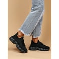 thumbnail image 5 of Women Lace-Up Front Chunky Breathable Mesh Sneakers, 5 of 7