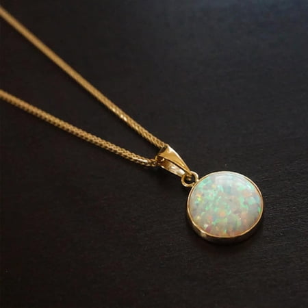 14Kt Yellow Gold Natural Gemstone Pendant no Chain Only Pendant, March And April Birthstone Necklace, Valentines Day Special Gold-19
