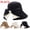 Black, variant on 1 PCS Fashion Women Summer Hat Hot Sold Beach Ladies Cap Wide Brim Sun Hat With Elegant Bow UPF Summer Beach Cap Hot Sold Hat - Khaki