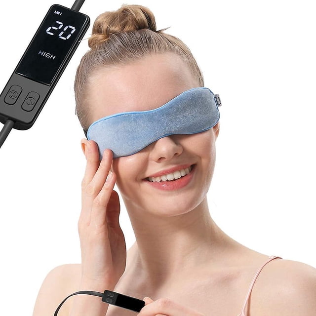 Mascarilla ocular calentada para el tratamiento húmedo de estilo blefarítico con terapia de lino y caliente para destapar las glándulas y aliviar el síndrome del ojo seco, chalazión, estilo, MGD y- esquí esquí Gafas de esquí