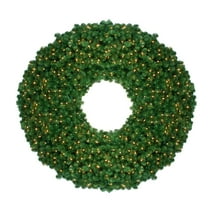 Northlight 72" Prelit Olympia Pine Artificial Christmas Wreath - Clear Lights