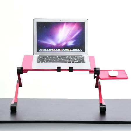 Multiple Use Table Ymiko 360? Adjustable Foldable Laptop Desk Multiple Uses Computer Monitors Table Stand Holder w/ Cooling Dual Fan Mouse Boad,adjustable laptop stand ()