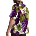 thumbnail image 3 of Grape Men's Short Sleeve Button Down Poplin Casual Beach Shirts, 3 of 6