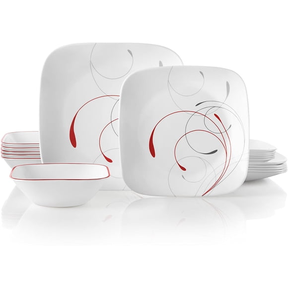 Corelle 1134338 Dinnerware Set, 18-Piece, Splendor