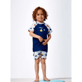thumbnail image 2 of Splash About Kids Short Sleeve Sun Protection Rash Top, Tug Boats, 3-4 Years, 2 of 7