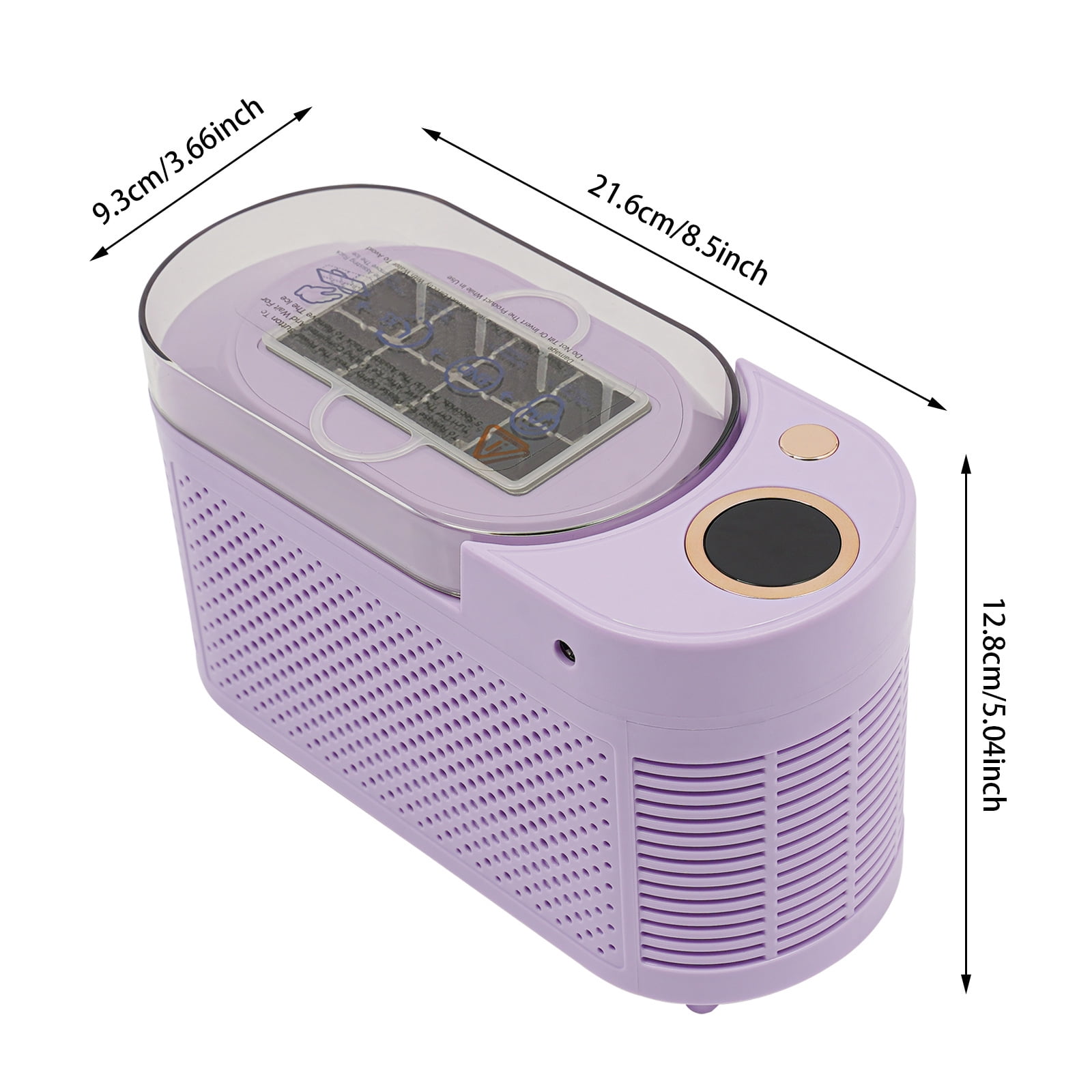 Ice Maker, Mini Countertop Ice Maker, Compact Ice Machine for Home/Car/Travel  (Purple) ( 8.5*3.66*5.04 in)
