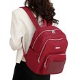 thumbnail image 4 of Large Capacity School Bag Stylish & Functional Women Backpack with Trolley Sleeve Perfect for Traveling & Each Day Use, 4 of 9