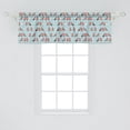 thumbnail image 2 of Bird on a Wire Window Valance, Pastel Tone Background Animals in a Snowy Weather Outdoor, Curtain Valance for Kitchen Bedroom Decor with Rod Pocket, 54" X 18", Pale Blue Coral, by Ambesonne, 2 of 2