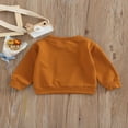 thumbnail image 4 of EIMELI Nouveau-Né Garçon Fille Col Rond Sweat-Shirt Imprimé Lettre Pull à Manches Longues Vêtements d'Automne, 4 of 7