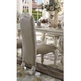 thumbnail image 2 of 27 Inch Wide Dining Side Chair Faux Leather Set of 2 White - Saltoro Sherpi, 2 of 4