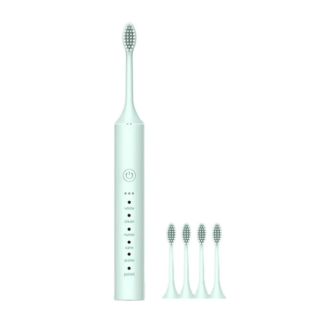 Toothbrush with Brush Toothbrush,Toothbrush with 4 Brush Heads,Smart 6-Speed Timer Toothbrush Ipx7 -Newly Upgraded Toothbrush,Longer Life,Toothbrush with Timer