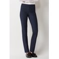 thumbnail image 2 of Ecru Designs Mid Waist Solid Stretch Crepe Pant-INDIGO / S, 2 of 12