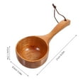 thumbnail image 5 of FUEENIRVA Soup Ladle Spoon Wood Ladle for Kitchen Light Color 2Pcs, 5 of 8