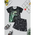 thumbnail image 2 of Boy Clothes Baby Boys Summer Short Sleeve T-shirt and Shorts Set 2Pcs Outfits2-3years, 2 of 11