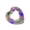 Clear-2, variant on LED Glows PVC Circles Heart Swim Ring Adult Light Up Inflatable Pool Floats Night Swimming Ring Beach Water Funs Summer Party Accessory