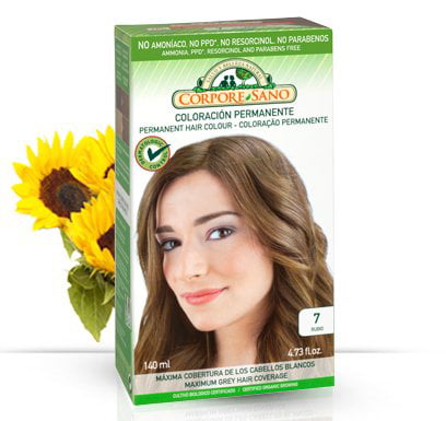 Buy Corpore Sano Permanent Hair Color with SESAME, SUNFLOWER AND VEGETABLE  KERATIN- MAXIMUM COVERAGE-NO PPD. NO AMMONIA, NO RESORCINOL, NO PARABENS  7-Blonde Rubio Online at Lowest Price in Ubuy France. 851589606