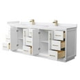 thumbnail image 2 of Wyndham Collection WCF414184DWZWCUNSMXX Strada 84" Free Standing Double Basin Vanity Set -, 2 of 7
