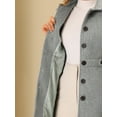 thumbnail image 5 of Unique Bargains Women's Single Breasted Long Outwear Winter Coat S Grey, 5 of 6