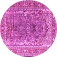 thumbnail image 1 of Ahgly Company Indoor Round Persian Pink Traditional Area Rugs, 6' Round, 1 of 4