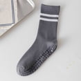 thumbnail image 4 of QSAWXQZ Women's Striped Non Slip Crew Socks Grip Sole Pilates Yoga Workout Socks Comfortable Daily Free Size, 4 of 6