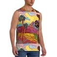 thumbnail image 2 of Easygdp Beautiful African Woman Men's Breathable Tank Tops Sleeveless Sporty T Shirts for Basketball, Mountaineering, Bodybuilding -X-Large, 2 of 8