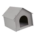 thumbnail image 4 of DimyFew Outdoor Cat House Outdoor Cat Shelter Feral Cat Shelter Portable Kitty House Weatherproof Windproof PP Hollow Board Mat Included Suitable for Garden Porch Community Outside Felt mat, 4 of 8