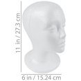 thumbnail image 4 of SHANY Styrofoam Model Heads ,Hat Wig Foam Mannequin Female Wig Head Stand ,Mannequin Head for wigs , Wig Holder - Round Base , 11 Inches Female Mannequin Head -1 Piece, 4 of 5
