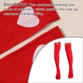 thumbnail image 4 of Sonducket 1 par de calcetines de poliéster por encima de la rodilla, calcetines elegantes hasta la rodilla, regalo de San Valentín, mangueras estampadas, Medias Lazo rojo cereza Sonducket AP009348-20, 4 of 6