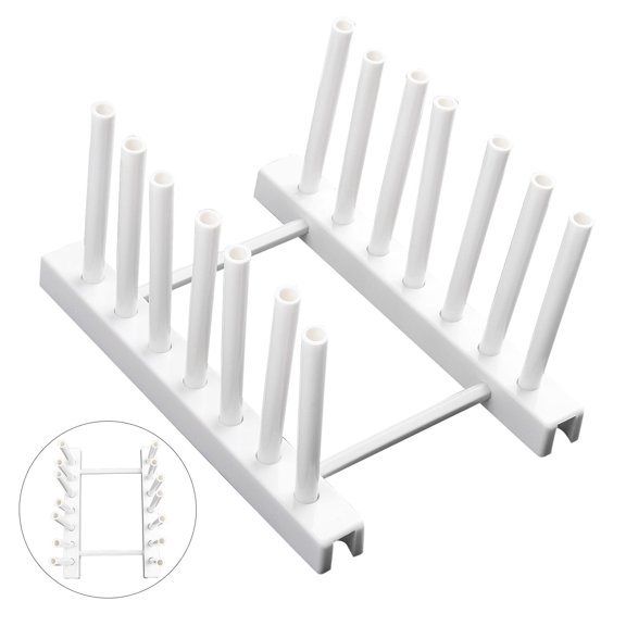 AFQH Detachable Dish Rack, Stainless Steel Dish Drying Rack with Removable Cutlery Holder, Anti Rust Plate Rack, Small Sink Drainer for Sink or Kitchen Countertop