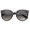 Black-Silver / Lavender, variant on sunglassLA Women Oversize Metal Nose Bridge Round Lens Horn Rimmed Sunglasses (Tortoise-Gold / Brown) - 52mm