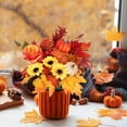 thumbnail image 2 of Uuiauoio Fall Flowers Artificial for Decoration: Fake Flower for Table Centerpieces - Faux Autumn Floral Arrangements for Home Thanksgiving Decor ,Thanksgiving Harvest Decoration, 2 of 6