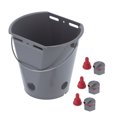 thumbnail image 4 of 8L Plastic Feeder Bucket with Nipples Check Valves Feeding Equipment for Livestock Use, 4 of 8
