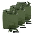 thumbnail image 2 of 5X Jerry Can Gasoline oil Army Army Backup Metal Steel Tank 5 Gallon 20L Tank, 2 of 11