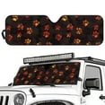 thumbnail image 2 of Uorisanigo Windshield Sunshade Fit for 2007-2023 Wrangler Rubicon Sahara TJ JK JKU 2 & 4 Door, Foldable Cute Pug Paws Front Window Shade Sun Visor Protective Blocks UV Rays Keep Vehicle Cooler, 2 of 7