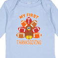thumbnail image 4 of Inktastic My First Thanksgiving with Football Turkey Boys or Girls Long Sleeve Baby Bodysuit, 4 of 5