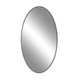 thumbnail image 6 of DecMode 18" x 31" Black Oval Shaped Wall Mirror with Thin Minimalistic Frame, 6 of 12