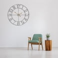 thumbnail image 3 of Sorbus Reloj de Pared Gran para Sala de Estar, Cocina, 32 Pulgadas, Analógico, Funciona con Pilas, para Recámara, Hogar, Cocina, Oficina y Decoración de Pared (Plateado)., 3 of 7
