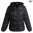 thumbnail image 4 of Chaqueta acolchada Reebok para mujer, talla grande, negra, forrada en pelo sintético, 4 of 7