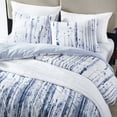 thumbnail image 3 of City Scene Sokal Cotton Blue 3 Piece Comforter Set-Full/Queen, 3 of 8