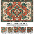 thumbnail image 7 of Area Soft Rugs 2x3 Washable Non Slip Boho Small Floor Entryway Rugs for Living Room Bedroom, Vintage Style Farmhouse Mat for Kitchen Red & Green, 7 of 7