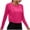 Hot Pink-long Sleeve Shirt for Women, variant on FNFYFH Long Sleeve Workout Shirt for Women Cropped Athletic Tops Lightweight Stretch Yoga Gym T-Shirts