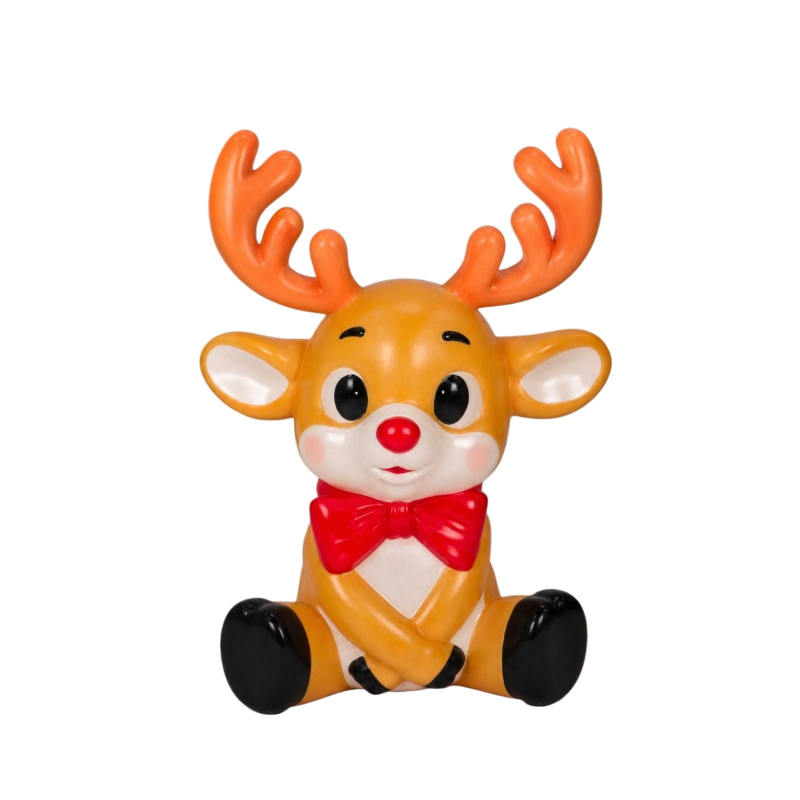 Christmas Outdoor Statue – 7.87 Inch Cute Xmas Themed Figurine For Outdoor Christmas Yard & Porch Decorations Balcony & Lawn Decor E