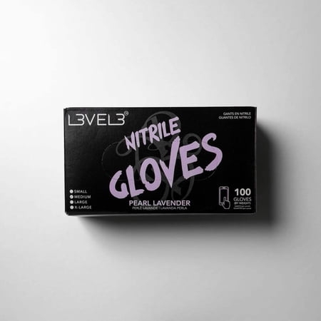 L3 Level 3 Nitrile Gloves - Professional Heavy Duty Disposable Gloves - Latex Free - Fits Snug - Box of 100