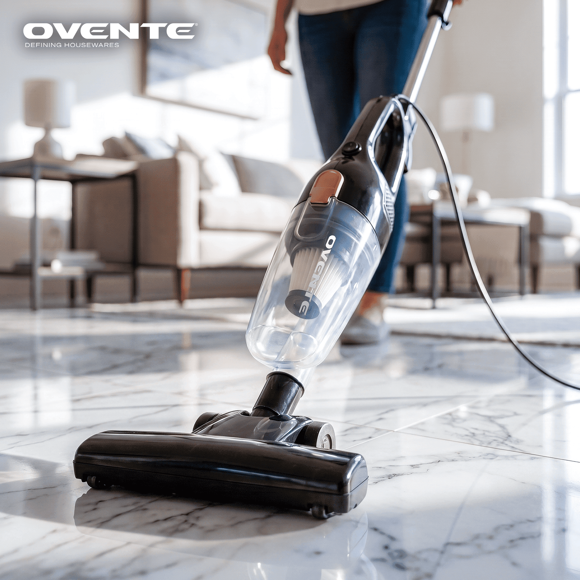 OVENTE 3-in-1 Portable Vac, Stick and Handheld Vacuum Cleaner