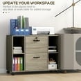 thumbnail image 4 of Vinsetto Mobile File Cabinet with Top Lockable Drawer for Home Office, 4 of 10